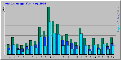 Hourly usage for May 2024